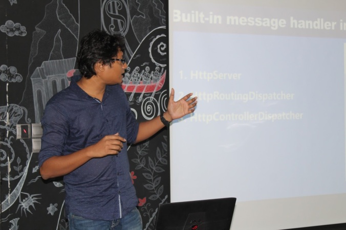 Shahriar hossain taking session on Asp.Net Core